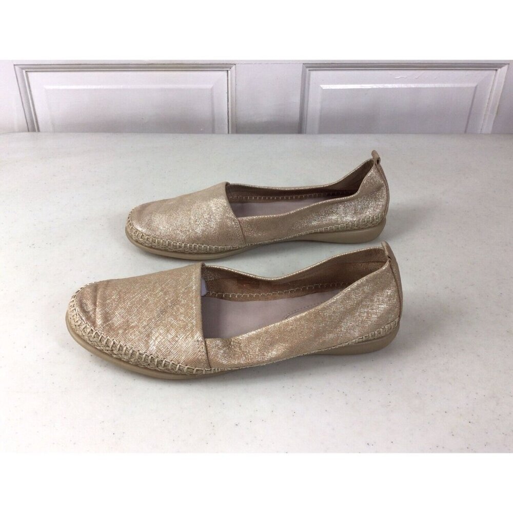 The FLEXX Gold Shoes Loafers Womens 9.5 New